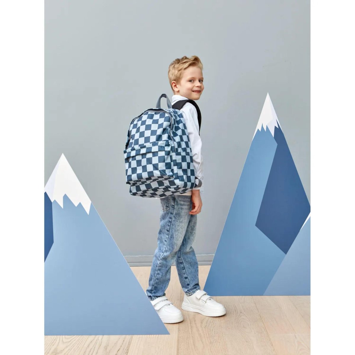 Рюкзак школьный Комус Класс  Light Шахматка,, 1 отд