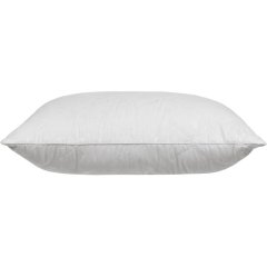 Подушка Luscan 50х70 см стеганная микрофибра/лебяжий пух, с цветным кантом