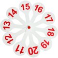 Веер-касса цифры СТАММ от 1 до 20 прямой и обратный счет, ВК15
