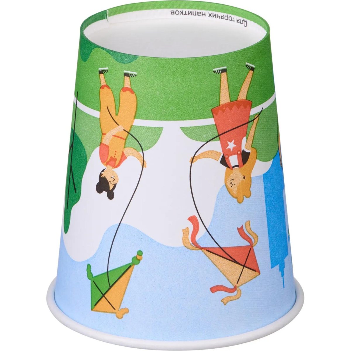 Стакан одноразовый бум односл. 250 мл d-80мм Активный отдых (MIX) 50шт/уп