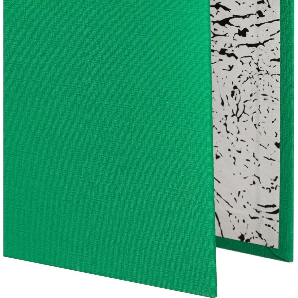 Папка-регистратор 75мм Attache А4, зеленая, РР/бумага без мет. уголка