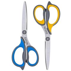 Ножницы Deli E77759 Soft офисные 170мм ТПЭ сталь ассорти блистер