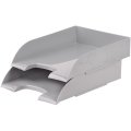 Лоток горизонтальный для бумаг Комус Русская Серия темно-серый
