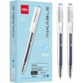 Ручка гелевая автомат. Deli INKABLE EG05S-BL,гибр.нак0,5,син быстросх,прозр