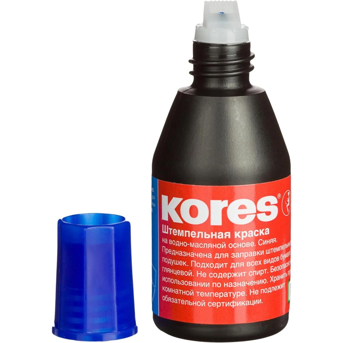 Краска штемпельная KORES синяя 71308 ев/эт