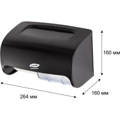 Диспенсер для туалетной бумаги рул Luscan Prof Etalon Doublemini чер 151067