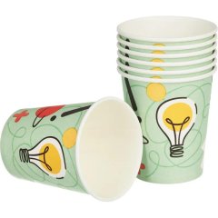 Стакан одноразовый бум 1-сл.250 мл d-80мм ИНСАЙТ 50шт/уп