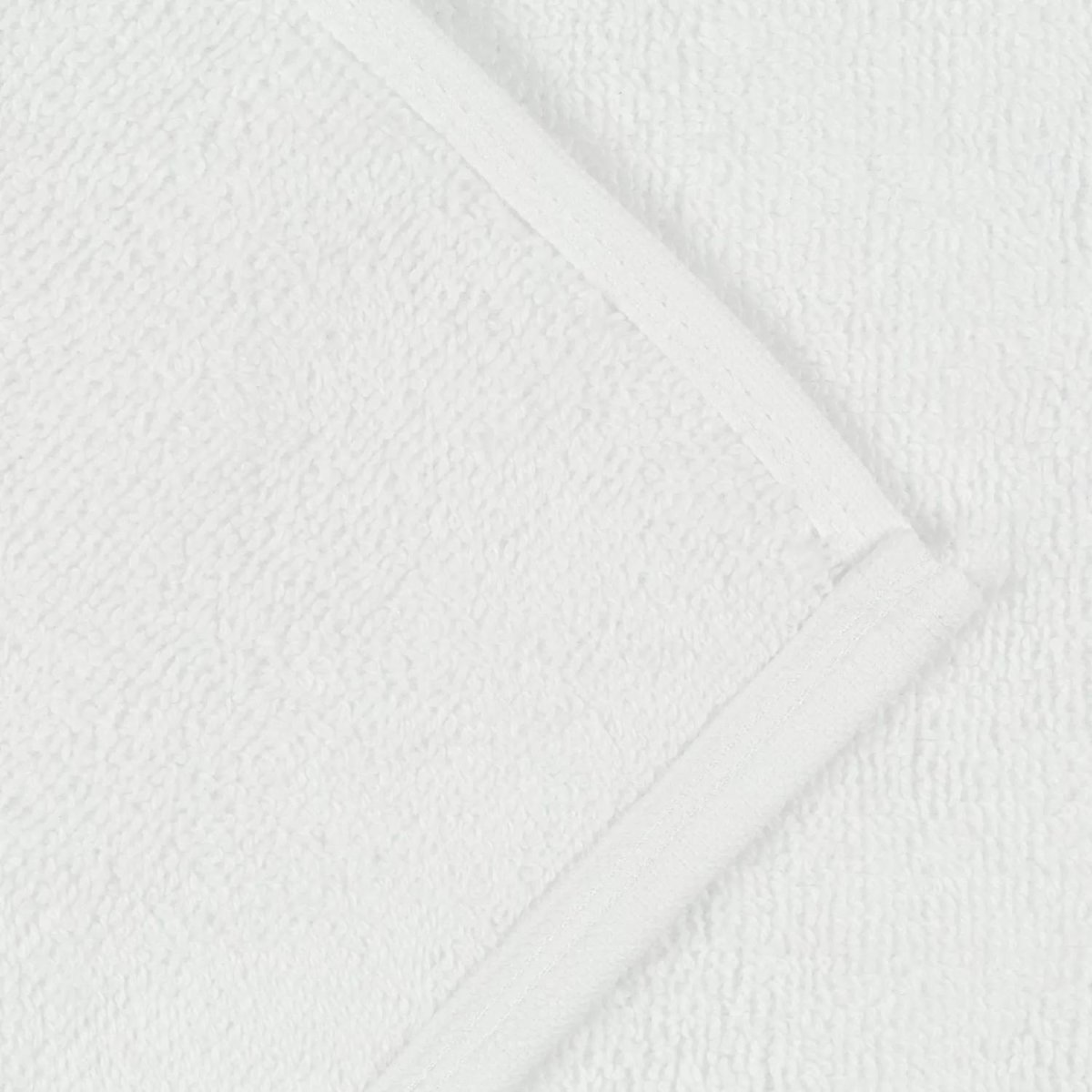 Полотенце Luscan махровое 50х90, 500 гр/м2, Oтель белый, Турция, 5 шт/уп