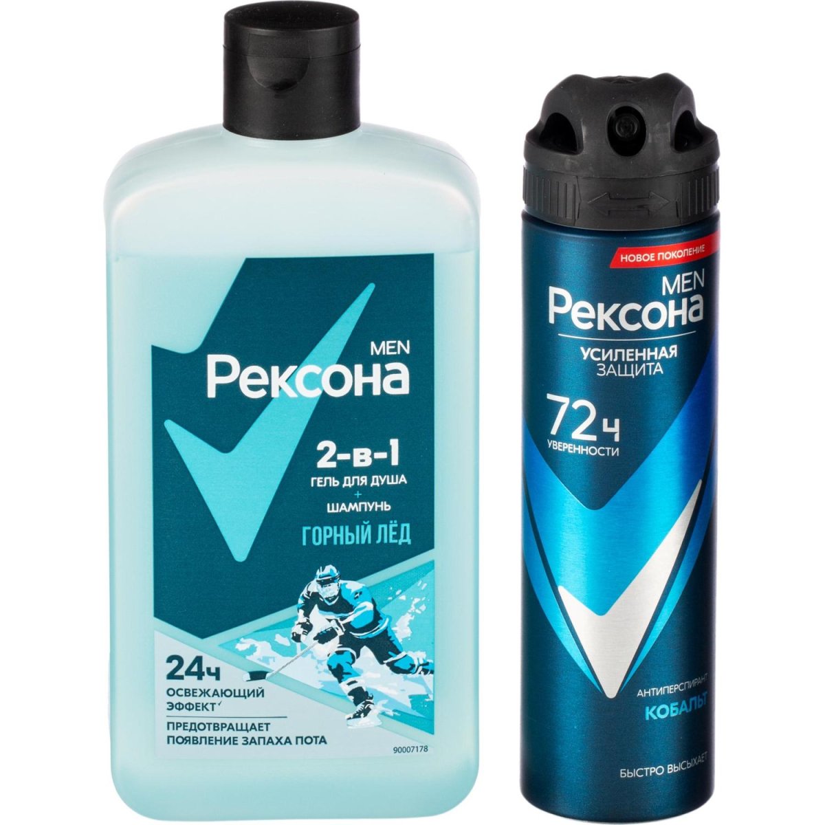 Подарочный набор Рексона мужской шампунь-гель для душа, антиперспирант