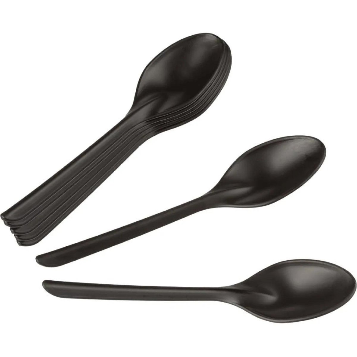 Ложка однораз.чайная ПП 125мм, черн., 1000шт/кор (4034Ч)