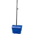 Комплект для уборки совок-ловушка с метлой на рукоятке, син