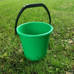 Ведро 10 л хозяйственное пластиковое зеленое