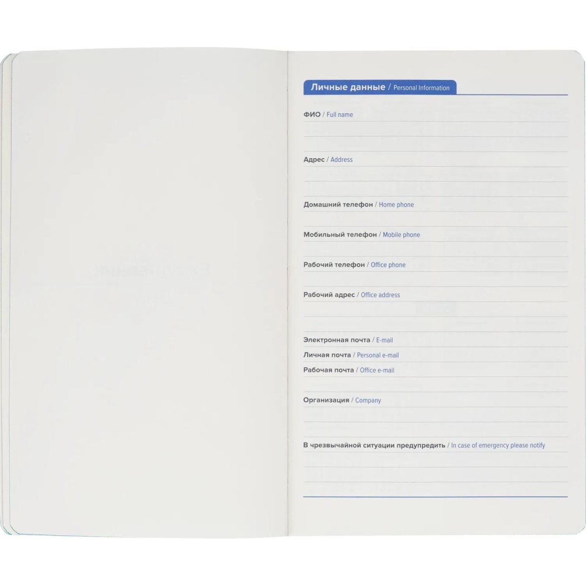 Ежедневник недатированный ATTACHE FLEX бирюзовый А5, 136 л. бежевый блок