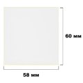 Термотрансферные этикетки ПГЛ 58х60 (4 шт.)+риббон WAX 60x100 в комплекте