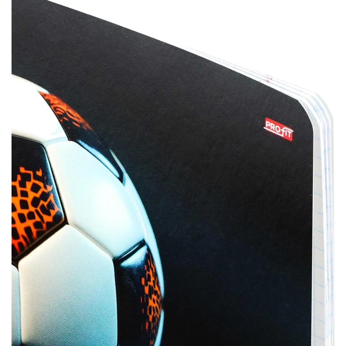 Тетрадь КЛЕТКА 12л. ФУТБОЛЬНЫЕ МЯЧИ - 20 цвет. мелов.обл.ассорти 12-0924)