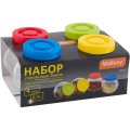 Банка для сыпучих продуктов набор 4шт стекло VASO 0,15 л