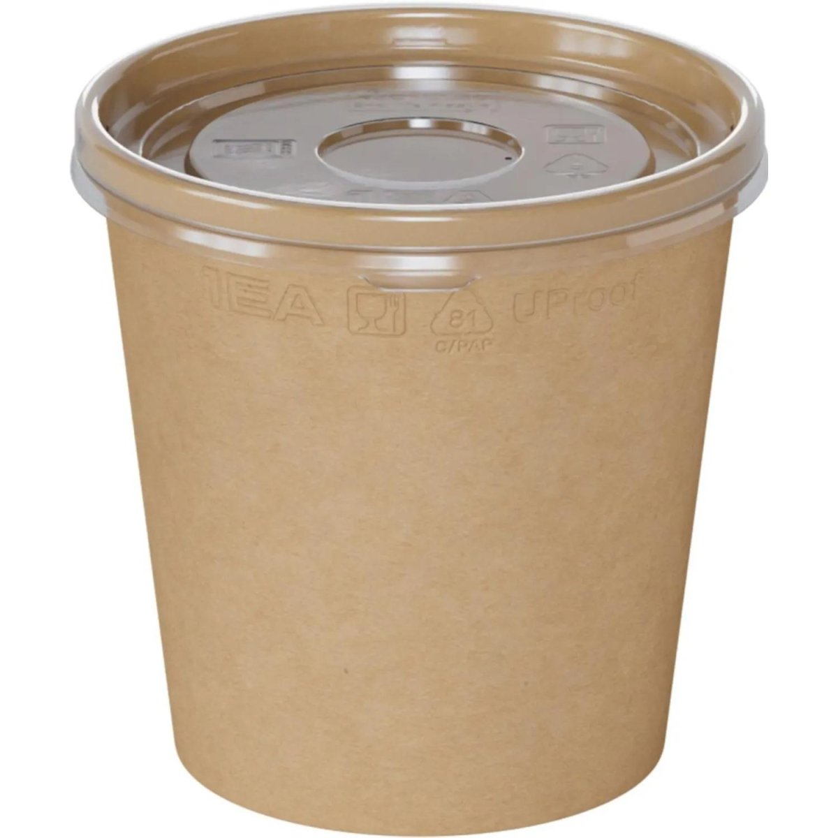 Контейнер бум. OneBowl Up (bottom 380)  520мл, крафт, 550шт/кор