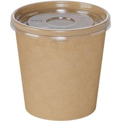 Контейнер бум. OneBowl Up (bottom 380)  520мл, крафт, 550шт/кор