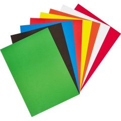 Картон цветной  8л.8цв.А4 мелованный Комус Класс ColorPics в папке