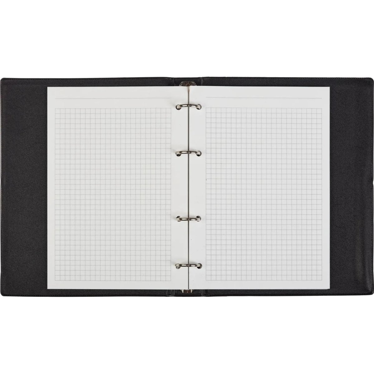 Бизнес-тетрадь А5 160л  ATTACHE, на кольцах,черный, обложка ПВХ