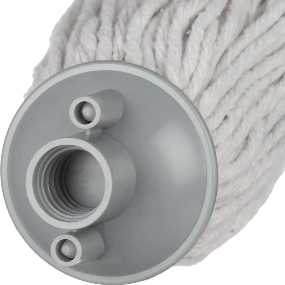 Швабра веревочная для пола 28x15 см,ПП,хлопок,метал,120cm;серый