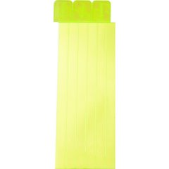 Закладки самоклеящиеся для книг,прямые,наб.6 шт,350мкм,желтый neon,2921-912