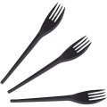Вилка одноразовая 165мм, черная, ПС 100шт/уп