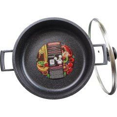 Жаровня 28см с крышкой Panairo Veranss