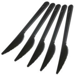 Нож однор.столов. ПП набор 1/1 черн.в инд.уп., 500 шт/кор (H11-019)