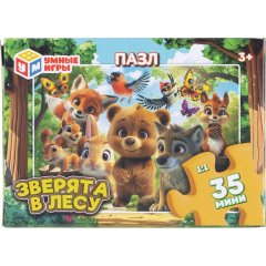 Пазл микс №13, классические в коробке. 35 эл-тов. Умные игры 32шт/уп