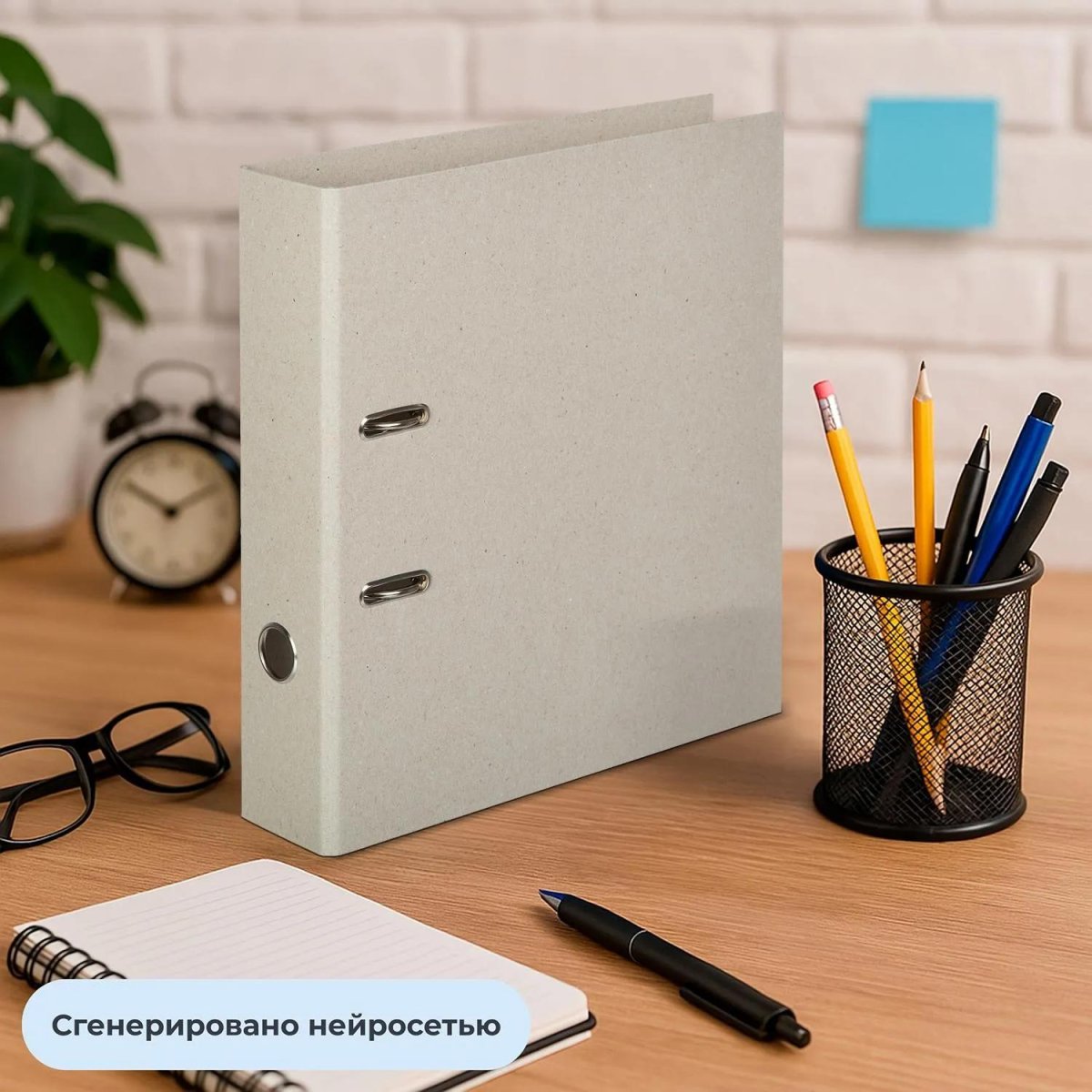 Папка-регистратор Отчет-Архив картон, б/мет.уг, 75мм