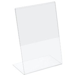 Ценникодержатель настольный из акрила вертикальная L-образная ACR-PRICERA4