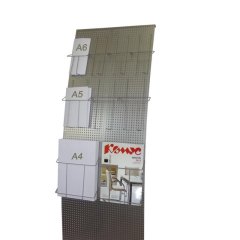 Буклетница напольная Комус ПАРУС-2 для реклх материалов без лотков перфорир