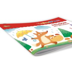 Альбом для рисования Комус Класс ColorPics 20 л. скрепка А4 ВД 4шт/уп