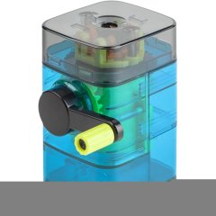 Точилка механическая Deli, вертикальн. подача, 1 отв.,полипропил. уп.,синий