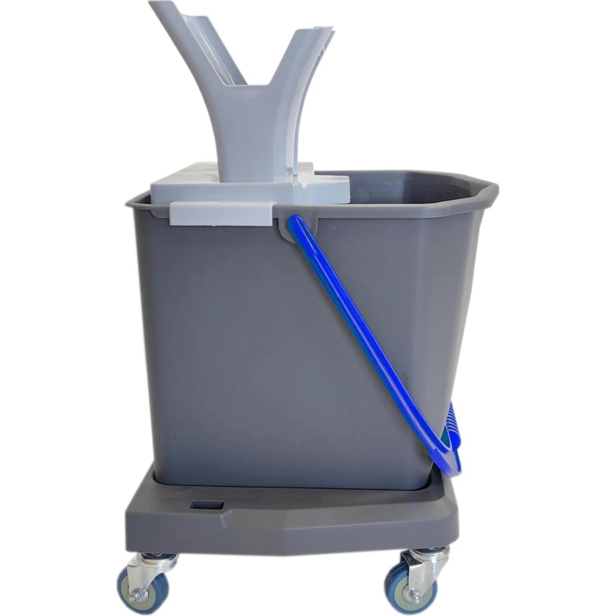 Ведро на колесах Росмоп Лайт с отжимом (ручка синяя)_PRO-25LB