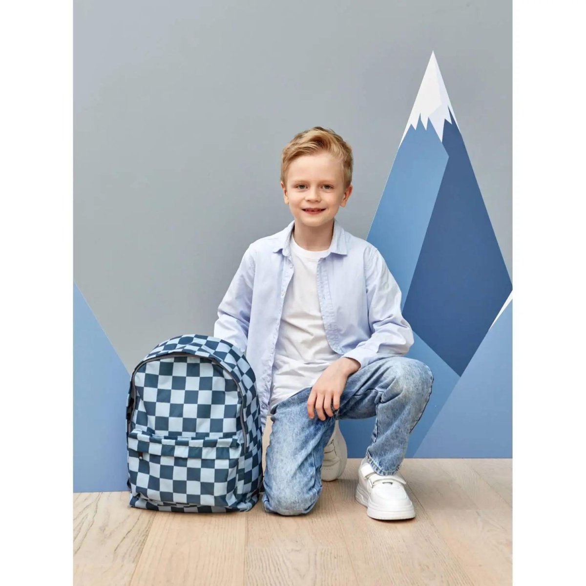 Рюкзак школьный Комус Класс  Light Шахматка,, 1 отд