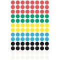 Этикетки самоклеящиеся  точки, 3090,  d=8mm,разноцветные, 416шт/уп