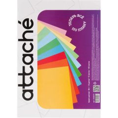 Бумага цветная Attache Multicolor А4,80г(10цв.интенсив,пастель по 10л)100л