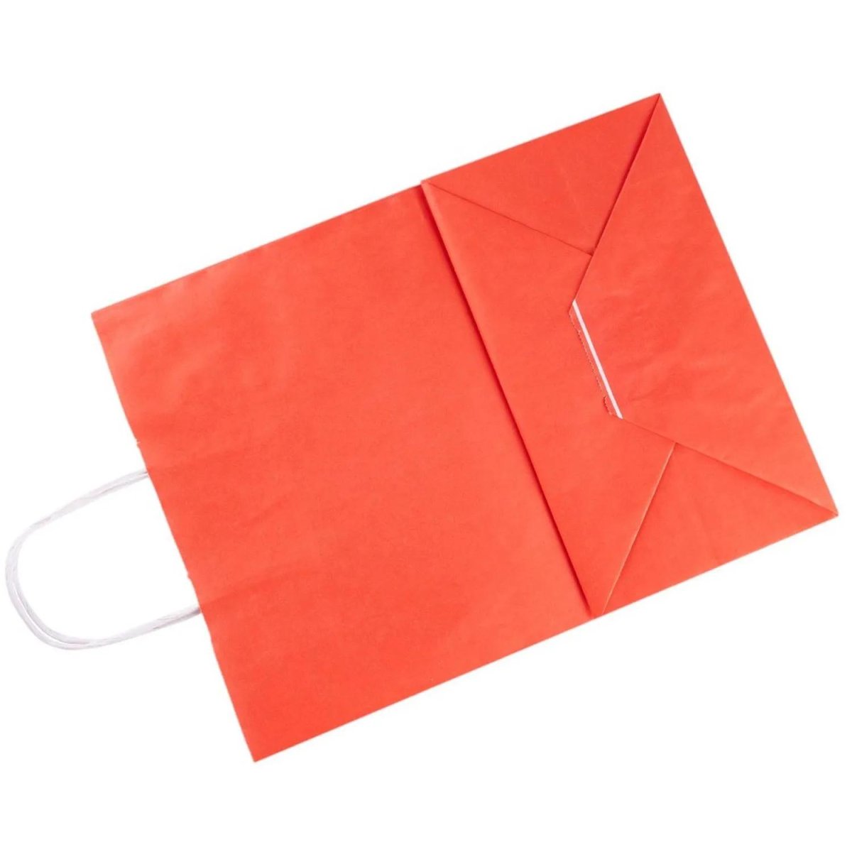 Пакет бумажный 260х150х340 мм, 70 гр/м2,с круч. ручками,красный,200 шт/уп