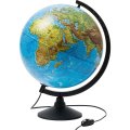 Глобус физико-политический с подсветкой,320мм