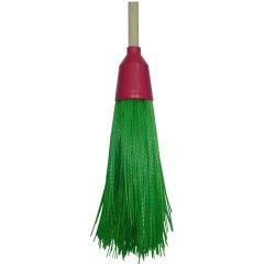 Метла круглая пластиковая Брянская Краса дер/чер ширина раб части 15см 5217