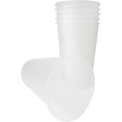 Стакан одноразовый 500 мл, диз. Bubble Cup, прозр.,матовый, ПП, 20 шт/уп