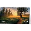 Календарь-домик настольный 2026 Attache, Природа России, 240х130