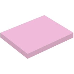 Бумага для заметок с клеевым краем 38x51 мм, 100 л, пастел. розовый