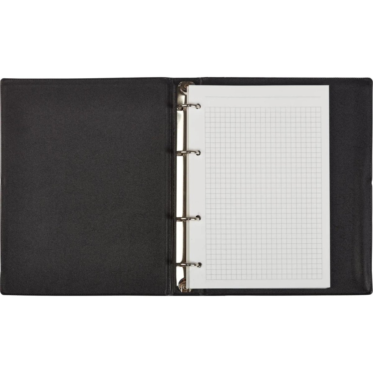 Бизнес-тетрадь А5 160л  ATTACHE, на кольцах,черный, обложка ПВХ