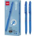 Ручка шариковая автомат. Deli ROBALL EQ115-BL,пул.нак 0,5,кругл.тонир,син