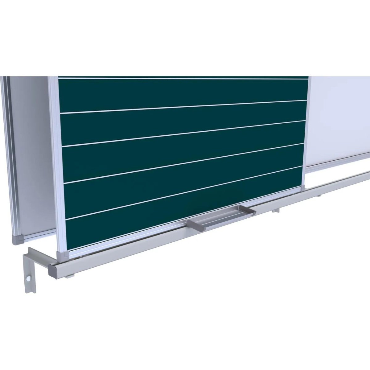 Доска раздв. магн.-мелов(линов)/маркер.Attache 100х300 4хсекц под инт.сист