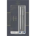 Набор Parker Jotter Stainless Steel CT, ручки шар.+пер-я,1мм,синий, 2093258